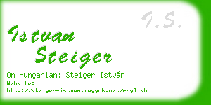 istvan steiger business card