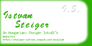 istvan steiger business card